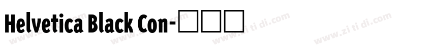 Helvetica Black Con字体转换
